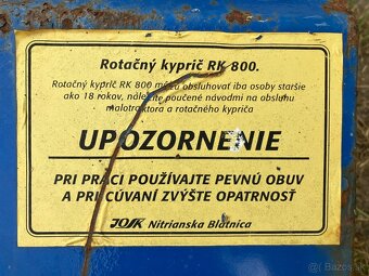 Rotacny kypric RK 800 a Ram jednoduchy JOSK - 6