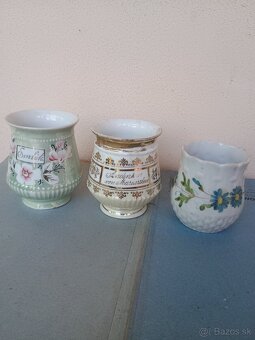 Starožitné šálky a porcelanový kalamár - 6