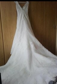 Čipkované svadobné šaty značky pronovias - 6