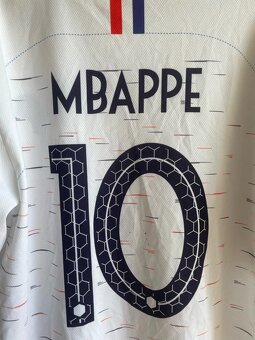 Biely replika dres Mbappé #10 Francúzsko – veľkosť XL - 6