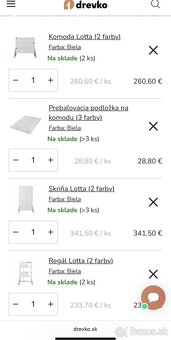 Detsky nabytok - komoda, skrina, prebalovaci pult, box - 6