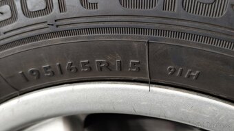 Disky 4x98, 195/65R15, 7Jx15H2, ET43, Dunlop, letné - 6