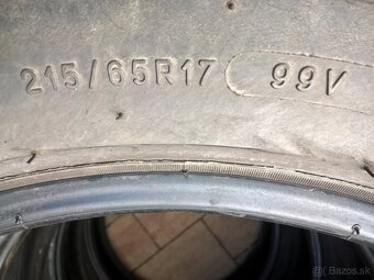 4 ks LETNÉ 215/65 R17 99V MICHELIN cca 5 mm LEN 19,99 €/kus - 6