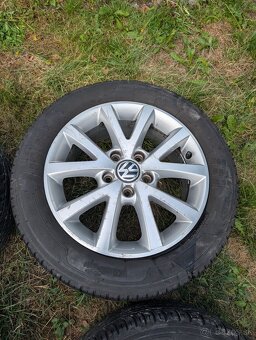 Elektróny VW R16 5x112 + Zánovné Letné Pneu - 6