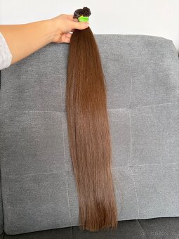Ruské vlasy surove copy/keratin - 6