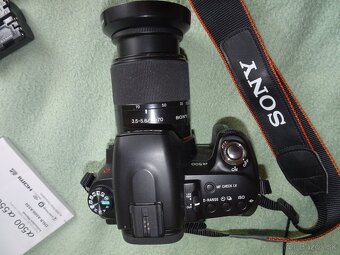 Predám kvalitnú japon. zrkadlovku SONY DSLR A500. - 6