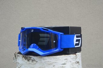 helma prilba okuliare modro biela shot enduro atv mx - 6