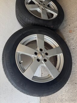Alu hlinikové disky 5x105 + pneu 205/60 R16 Michelin - 6