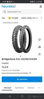 Zadná guma Bridgestone 19 - 6