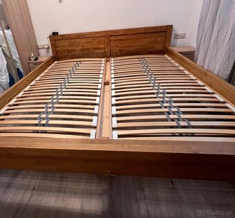 Manželská posteľ z masívu L5 Antic 180 x 200 (Farba DUB) - 6