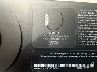 Predám Apple watch Nike + S4 40 mm - 6