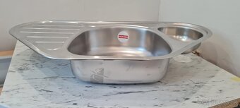 FRANKE Drez rohový SKX 651 E 960 x 500mm nerez - 6