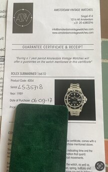 Rolex submariner 1989 ref 16610 - 6