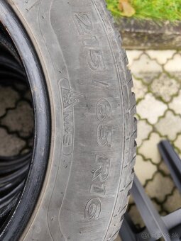 4ks zimné pneumatiky Sava 215/65 R16 - 6