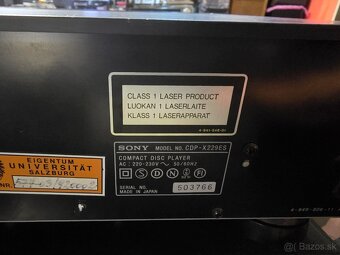 SONY CDP-X229ES cd prehrávač z Esprit serie - 6