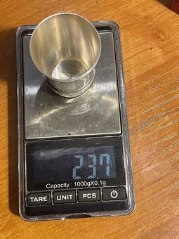 starozitny strieborný pohárik - 6