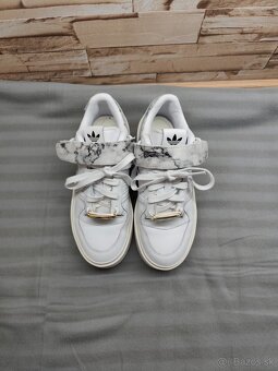 Adidas 38 - dámske kožené biele tenisky - 6