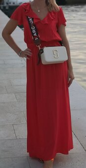 CALZEDONIA dlhé červené šaty (true red) - 6