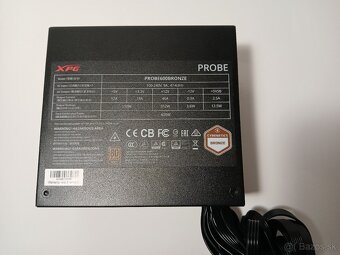 Predám PC zdroj ADATA XPG PROBE 600 W - 6