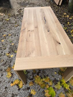 Jedálenský dubovy stôl,  masív dub 2200x880,750 - 6