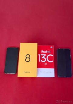 Predám 2 telefóny značky Xiaomi Redmi 13C a Realme 8 - 6