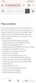 Horský bicykel Orbea MX - 6