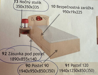 Zostava nábytku 9 ks - značka Meblik - 6