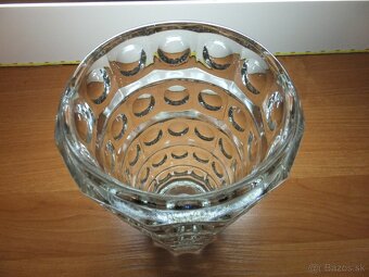 Masivní váza František Pečený - Sklo Union, váha 1448 g. - 6