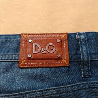 Dolce & Gabbana vintage rovné modré džínsy široké baggy 33 - 6