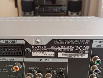 HDD/DVD SONY RDR-HX900 - 6