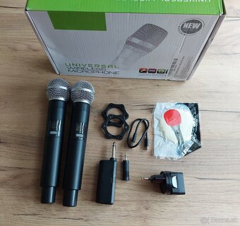 Bezdrôtové mikrofóny UHF ALPOWL s batériou 4000 mAh - 6