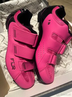 Cyklistické dámske tretry - FLR F-35 Neon Pink č.40 - 6