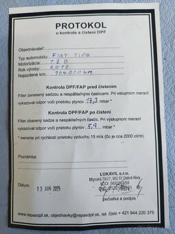 Predám DPF na Fiat Tipo 1.3 multijet 2019 - 6