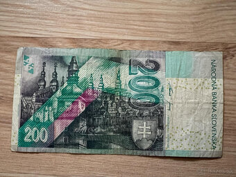 Slovenské bankovky 200 SK rok 1999 séria E - 6