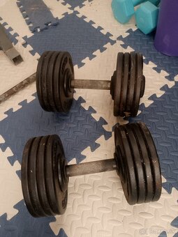 Predam jednoručky kovove 2x26kg Franka - 6