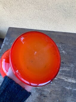 Stolní lampička - retro - červená - 6