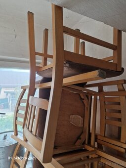 Stare retro stolicky na renovaciu - 6