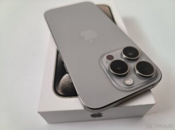 apple iphone 15 PRO 256gb Natural Titanium / Batéria 89% - 6