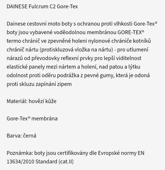 DAINESE goretex panske cizmy na moto - 6