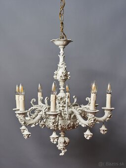 Osemramenný porcelánový luster Neapol Capodimonte - 6