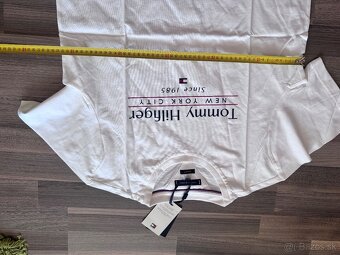 tommy hilfiger tricko zelene alebo biele L - 6