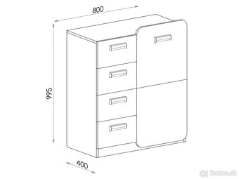 Nábytok LORENTO Detská zostava - 6