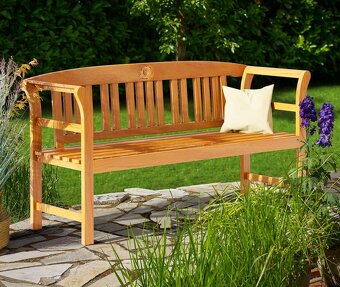 Záhradná lavička z dreva150 cm Eukalyptus - 6