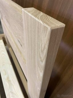 Masívna dubová posteľ 90 × 190 cm - 6