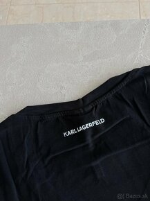 Karl Lagerfeld tričko s dlhým rukávom čierne - 6