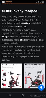Predám cyklotrenažér Xmund - 6