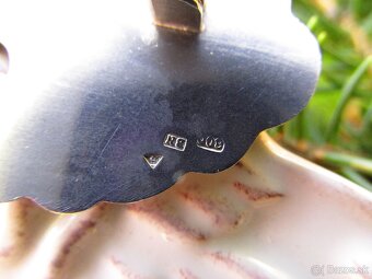 Strieborná brošňa mesto Praha, Ag 800 - 6