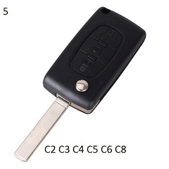 Obal klúča na peugeot alebo citroen z logom - 6