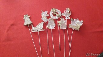 Vianočné drôtikové a plastové ozdoby - 6