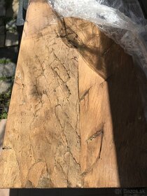 2xpolice z dubového starého dreva D3,44xš30xh3cm - 6